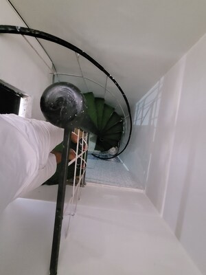 Staircase in 4 BHK Builder Floor at Dilshad Colony – for Sale