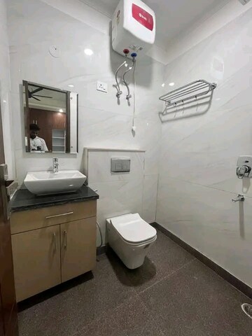 Bathroom in 2 BHK Builder Floor at Saket – for Rent