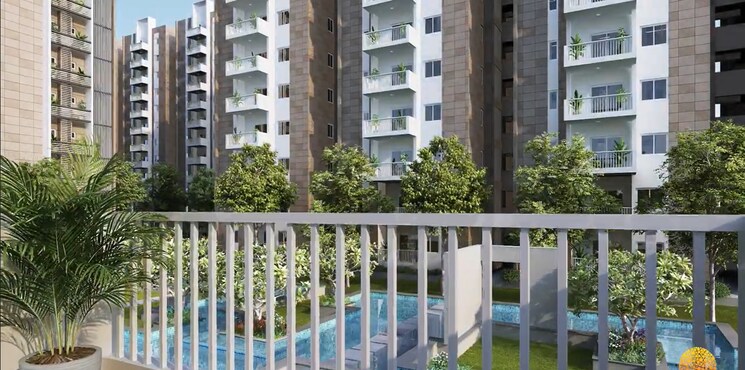 Balcony, ambience-courtyard 2.5 Bedroom 1340 Sq.Ft. Apartment In Manikonda Hyderabad 8694525