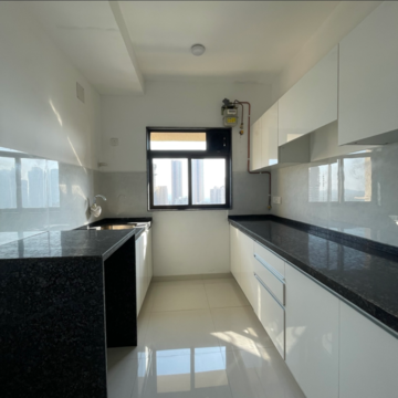 Kitchen in 1 BHK Apartment at Lalani Grandeur, Riddhi Gardens – for Rent