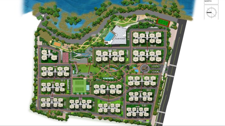 Master Plan, aparna-sarovar-zenith 3 Bedroom 1875 Sq.Ft. Apartment In Nallagandla Hyderabad 8694661