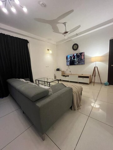 Living Room in 3 BHK Apartment at Sobha Dew Flower, Jp Nagar – for Rent