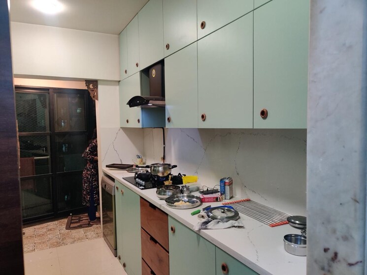 Kitchen, nahar-amrit-shakti 3 Bedroom 950 Sq.Ft. Apartment In Chandivali Mumbai 8695114