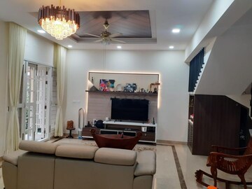 Living Room in 4 BHK Apartment at Prestige Lakeside Habitat Villa, Varthur – for Rent