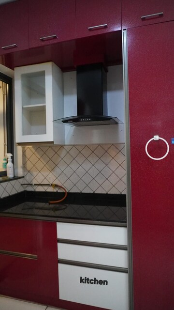 Kitchen in 3 BHK Apartment at Bhartiya Nikoo Homes, Thanisandra Main Road – for Rent