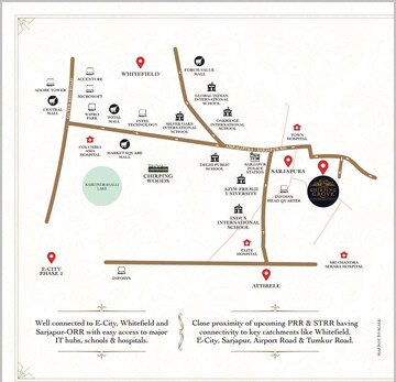 3 BHK Villa – Map Location View at Shriram Chirping Grove 2, Sarjapur Road - for Sale