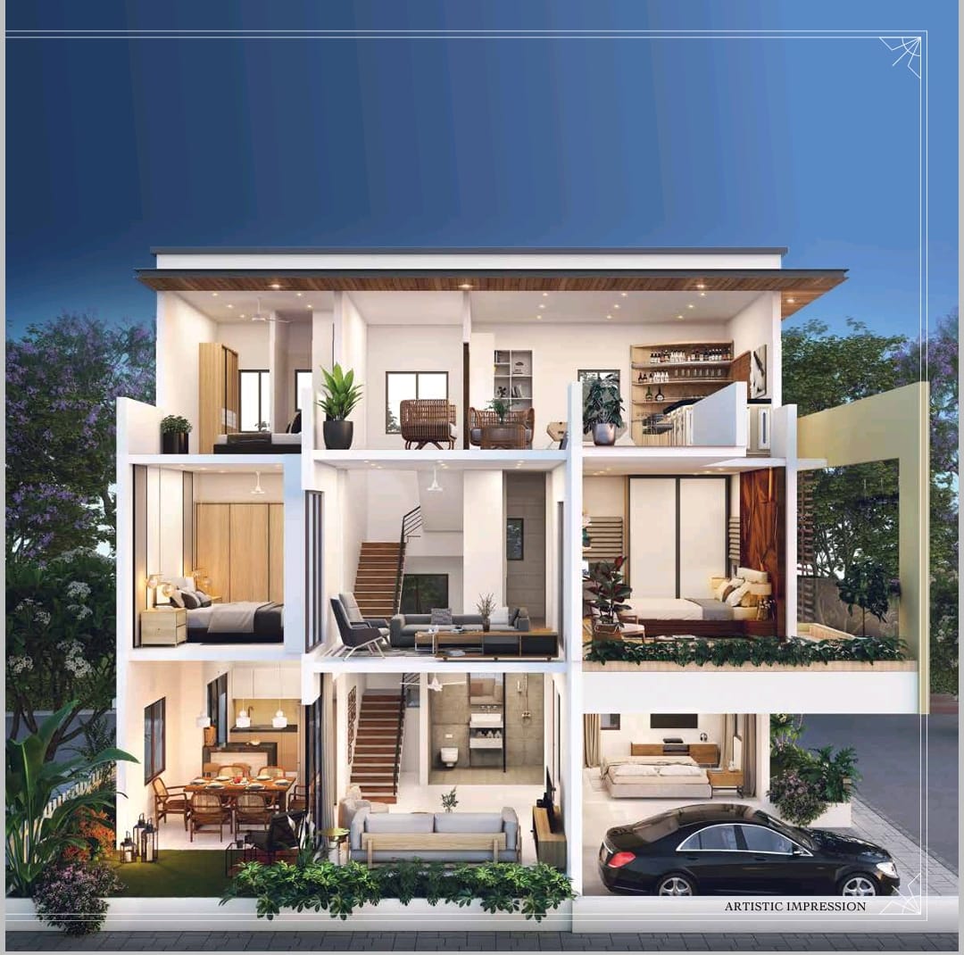 3.5 BHK + Servant Room Villa For Sale in Shriram Chirping Grove 2
