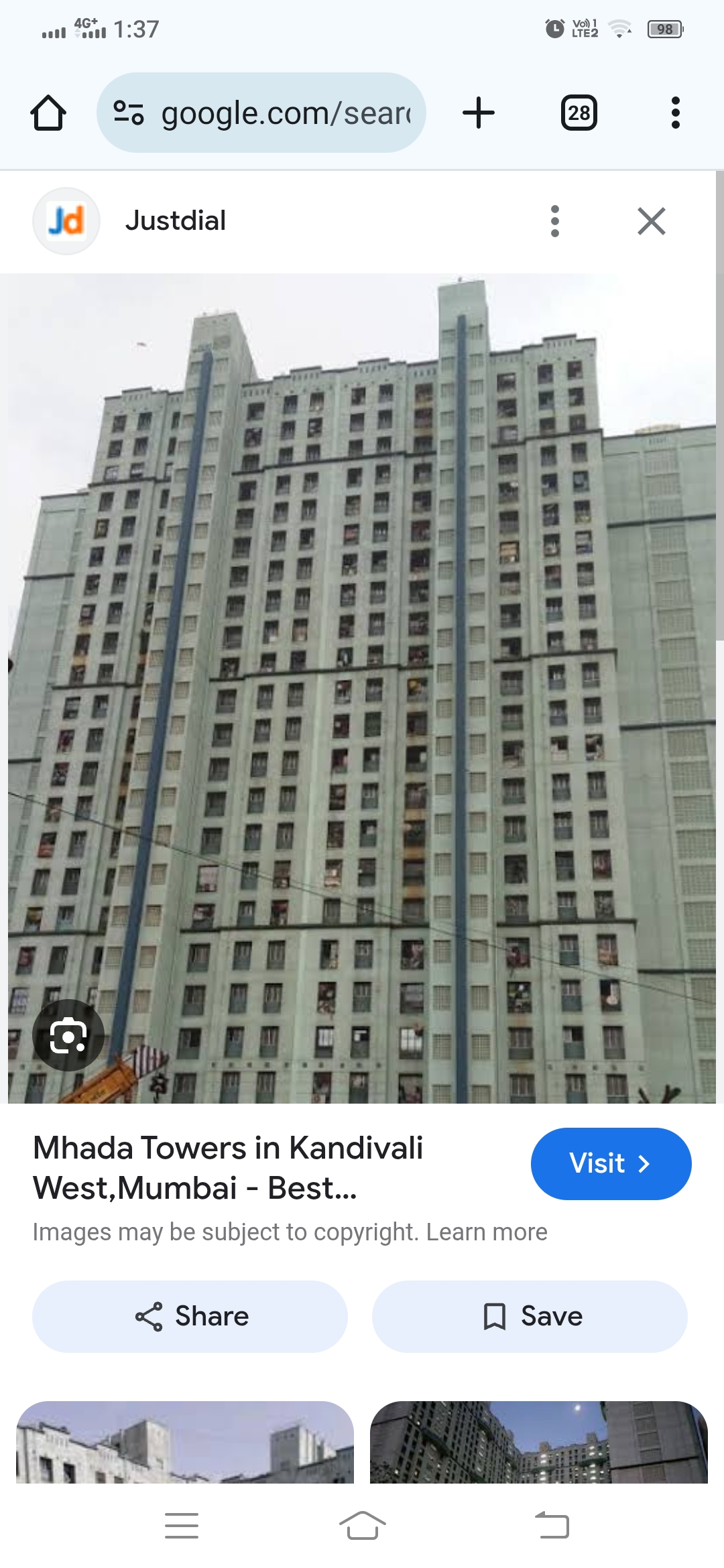 1 BHK Apartment For Sale in New Mhada Tower