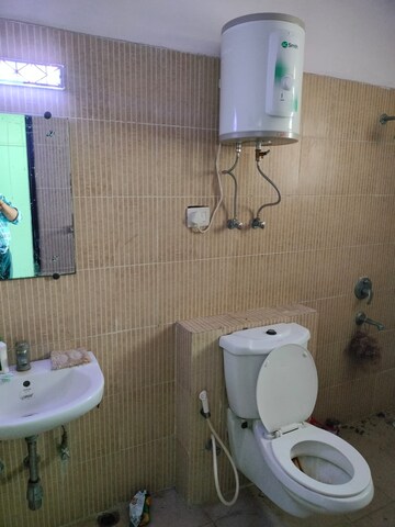 Bathroom in 4 BHK Builder Floor at Laxmi Nagar – for Rent