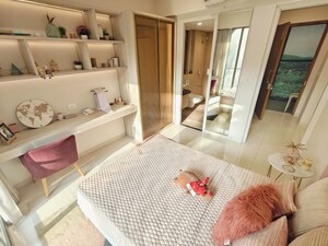 Bedroom in 3 BHK Apartment at Godrej Exquisite, Ghodbunder Road – for Sale