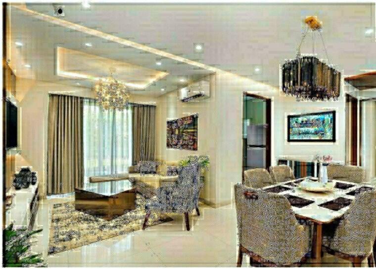 Living Room, motia-blue-ridge 3 Bedroom 1750 Sq.Ft. Apartment In Dhakoli Zirakpur 8696759