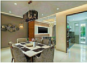 Living Room in 3 BHK Apartment at Motia Blue Ridge, Dhakoli – for Sale