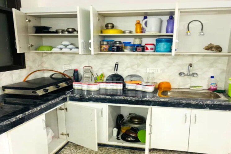 Kitchen, freedom fighters enclave 1 Bedroom 1000 Sq.Ft. Apartment In Freedom Fighters Enclave Delhi 8696997