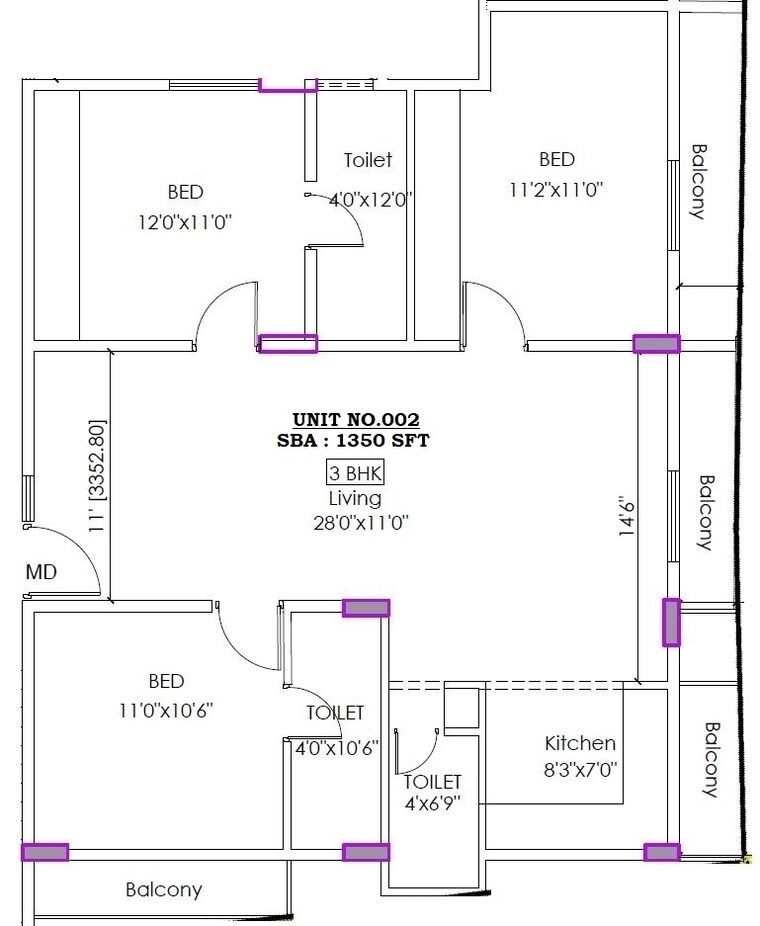 Map Location, sarjapur road 3 Bedroom 6500 Sq.Ft. Apartment In Sarjapur Road Bangalore 8697082