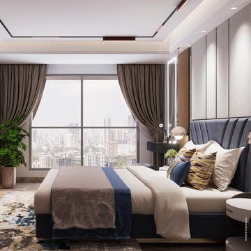 Living Room in 2 BHK Apartment at Chandak Greenairy, Borivali East – for Sale