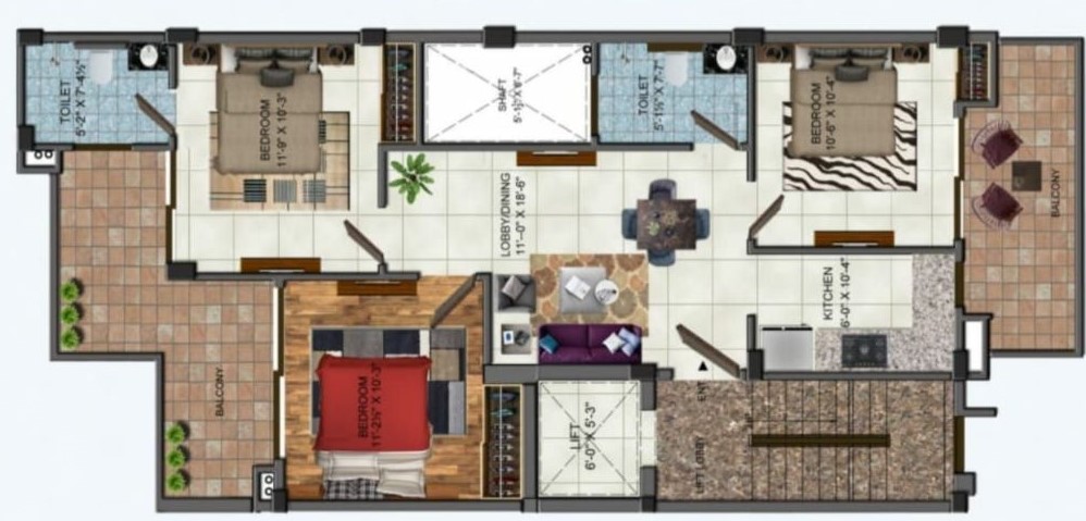 4 BHK + Pooja Room Builder Floor For Sale in Sector 86