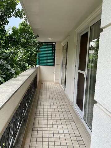 Balcony in 4 BHK Apartment at Boutique Residential Apartments D-6 4, Vasant Vihar – for Rent