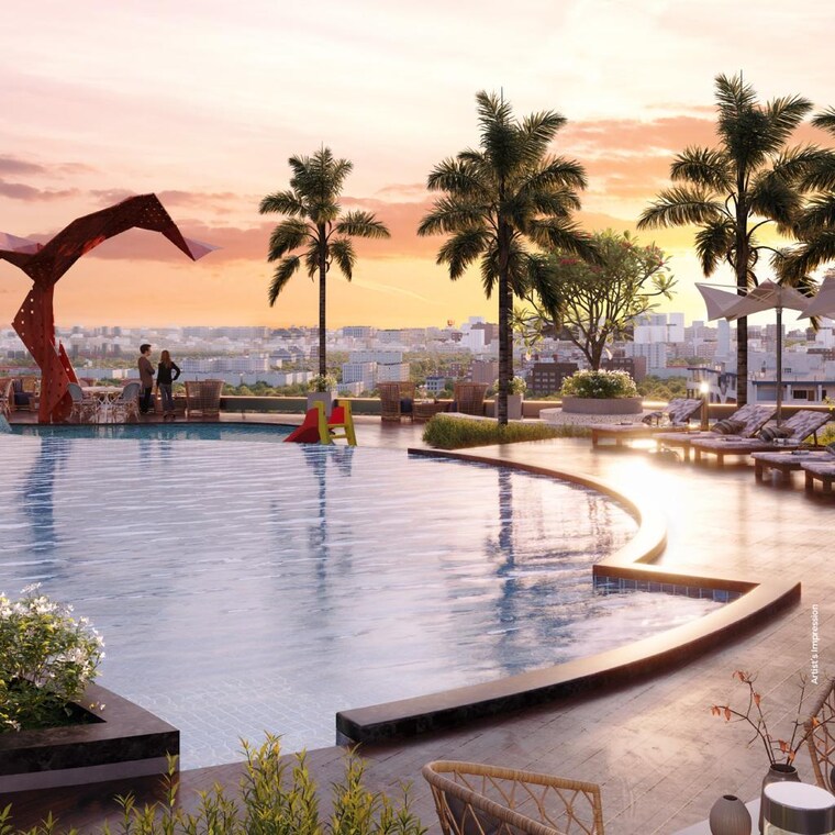 Swimming Pool, chandak-greenairy 3 Bedroom 1152 Sq.Ft. Apartment In Borivali East Mumbai 8697605