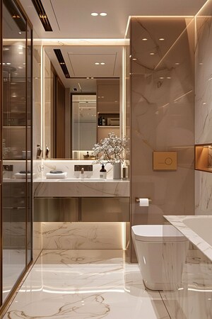 Bathroom in 4 BHK Independent House at Ganeshpur – for Sale