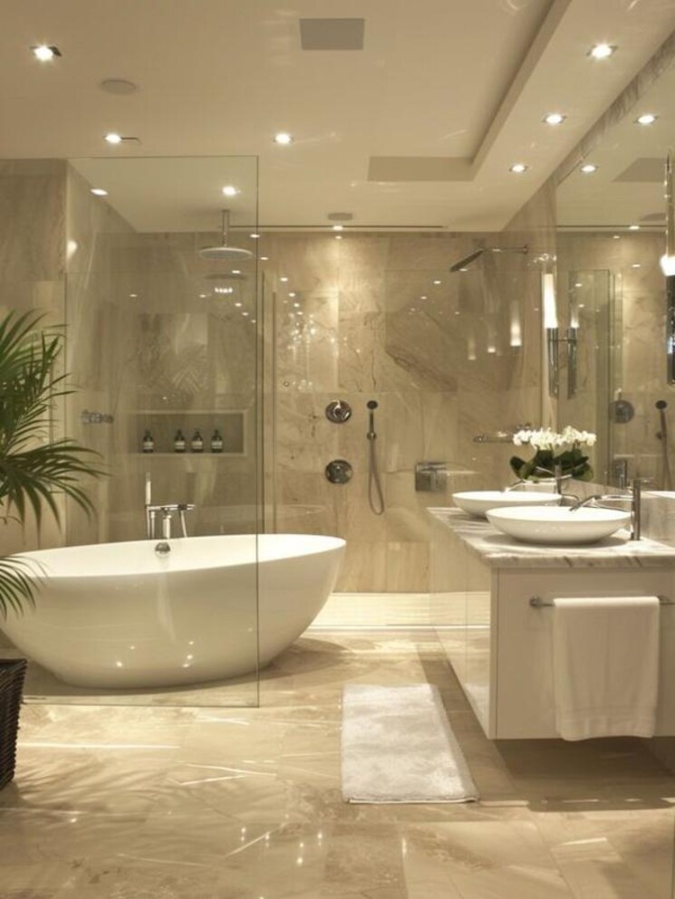 Bathroom, indosam75 4 Bedroom 2497 Sq.Ft. Apartment In Sector 75 Noida 8697638