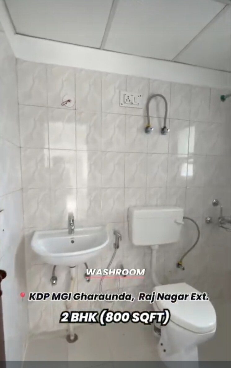 Bathroom, mgi-gharaunda 2 Bedroom 800 Sq.Ft. Apartment In Raj Nagar Extension Ghaziabad 8698636