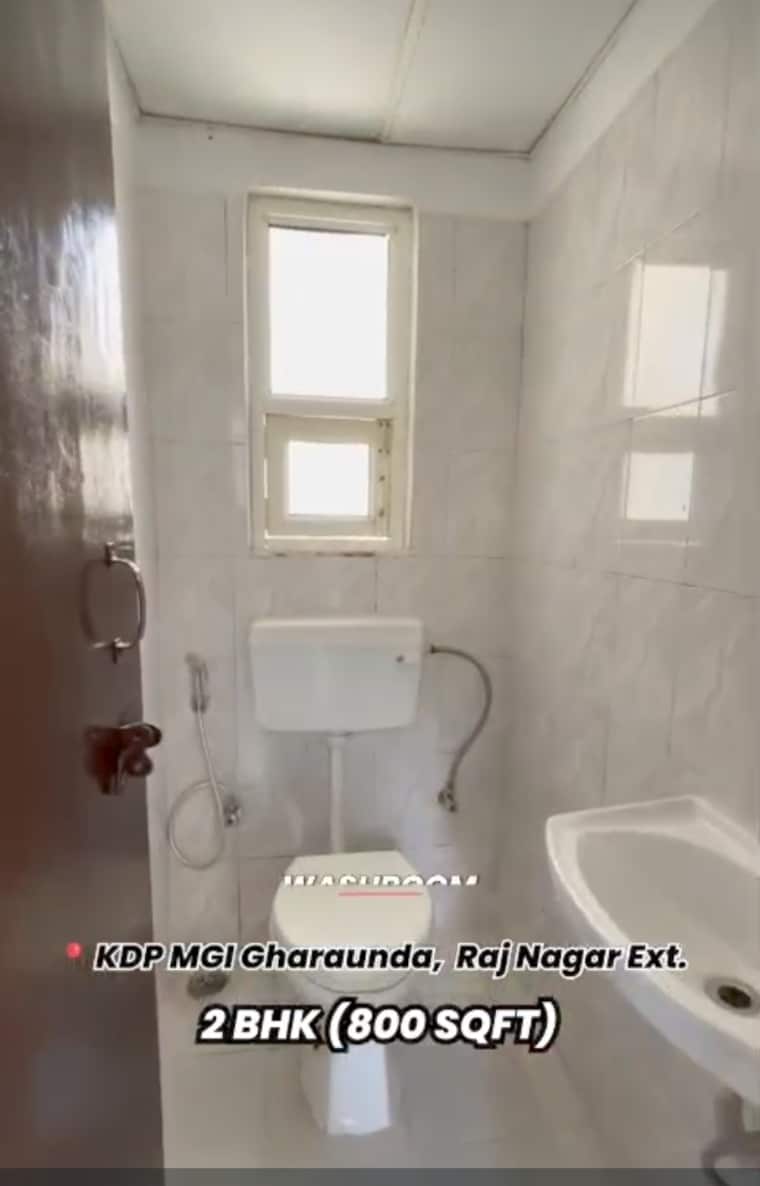 Bathroom, mgi-gharaunda 2 Bedroom 800 Sq.Ft. Apartment In Raj Nagar Extension Ghaziabad 8698636