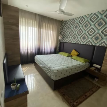 Bedroom in 4 BHK Apartment at Raheja Exotica, Pascal Wadi – for Rent
