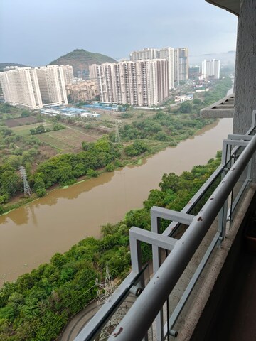 Balcony in 2 BHK Builder Floor at Paranjape Blue Ridge, Hinjewadi – for Rent