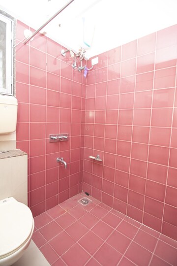 Bathroom in 2 BHK Apartment at Windsor Garden Enclave, Vasant Vihar – for Rent
