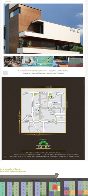 Master Plan in 3 BHK Villa at Radhey Sancia, Tellapur – for Sale