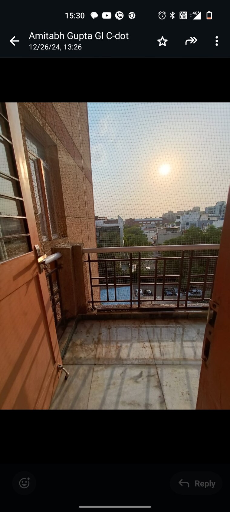 Balcony, dlf-city-phase-iv 4 Bedroom 3000 Sq.Ft. Builder Floor In Dlf Phase iv Gurgaon 8701112