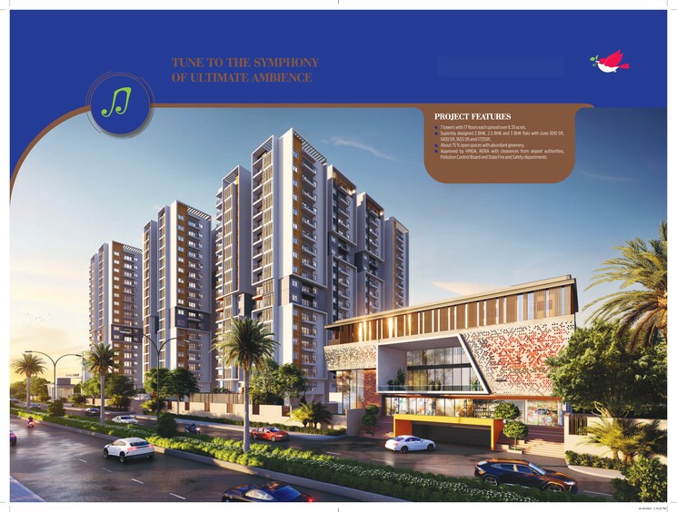 Exterior View, tellapur 2 Bedroom 1010 Sq.Ft. Apartment In Tellapur Hyderabad 8701129