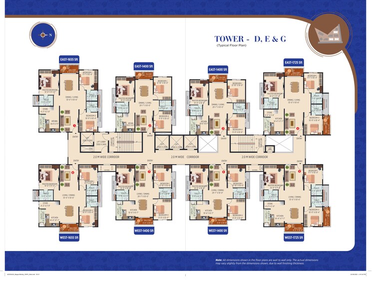 Master Plan, tellapur 2 Bedroom 1010 Sq.Ft. Apartment In Tellapur Hyderabad 8701129