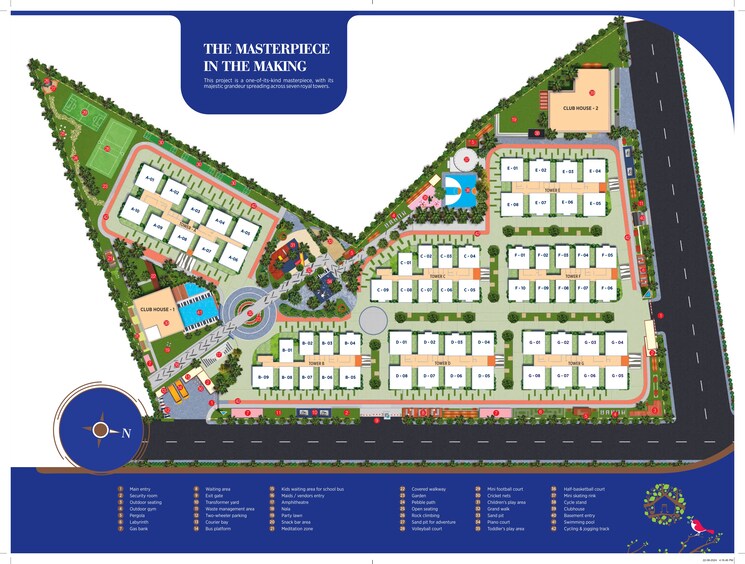 Master Plan, tellapur 3 Bedroom 1655 Sq.Ft. Apartment In Tellapur Hyderabad 8701145