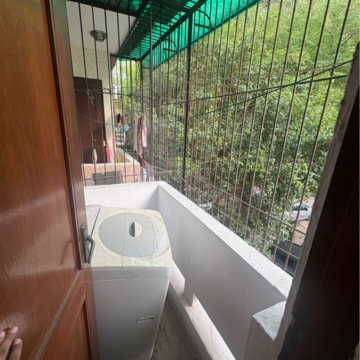 Balcony in 3 BHK Builder Floor at Malviya Nagar – for Rent