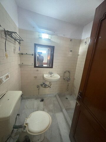 Bathroom in 3 BHK Builder Floor at Malviya Nagar – for Rent