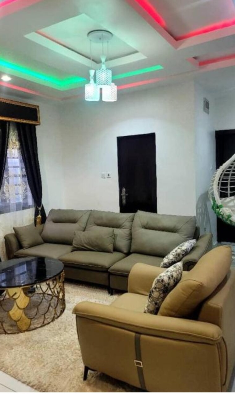 Living Room, rattan-apartment 1 Bedroom 460 Sq.Ft. Builder Floor In Khanpur Delhi 8701320