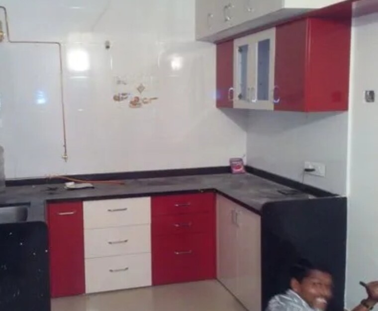 Kitchen, rattan-apartment 1 Bedroom 460 Sq.Ft. Builder Floor In Khanpur Delhi 8701320