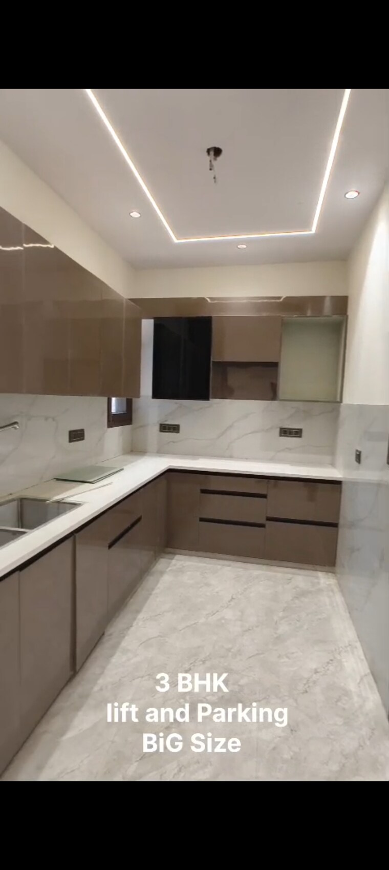 Kitchen, indrapuram 3 Bedroom 1500 Sq.Ft. Builder Floor In Indrapuram Ghaziabad 8701339