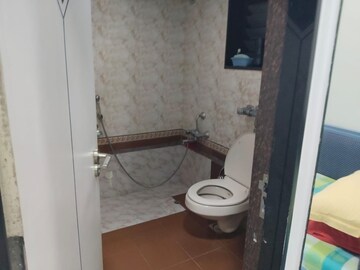 Bathroom in 3 BHK Apartment at Runwal Towers, Mulund West – for Rent