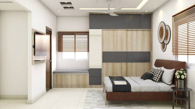 Bedroom, my-home-krishe 3 Bedroom 2780 Sq.Ft. Apartment In Financial District Hyderabad 8701455