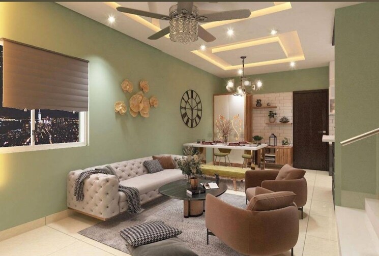 Living Room, my-home-krishe 3 Bedroom 2780 Sq.Ft. Apartment In Financial District Hyderabad 8701455