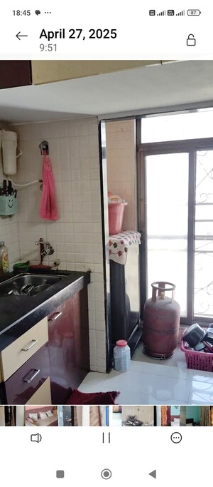 Kitchen in 1 BHK Builder Floor at Shantee Meera Avenue, Vasai East – for Sale