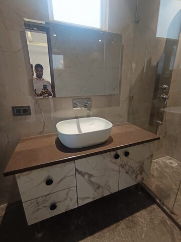 Bathroom in 3.5 BHK Apartment at Sahridaya Apartments, Paschim Vihar – for Rent