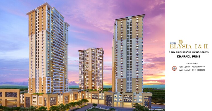Exterior View, nyati-elysia 3 Bedroom 1624 Sq.Ft. Apartment In Kharadi Pune 8701542