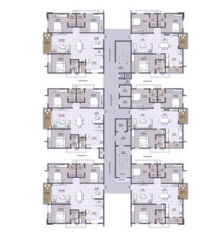Floor Plan in 3 BHK Apartment at EIPL Corner Stone, Gandipet – for Sale