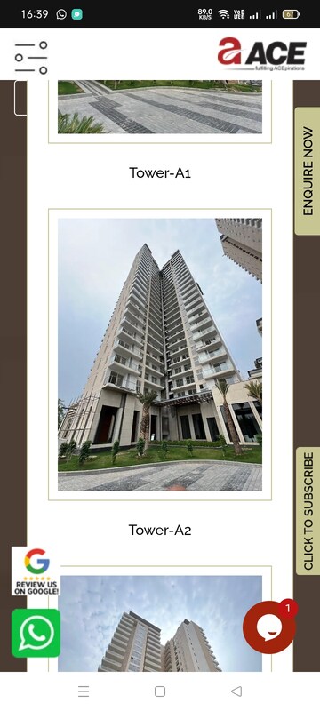 2 BHK Apartment – Exterior View View at Ace Starlit, Sector 152 - for Sale