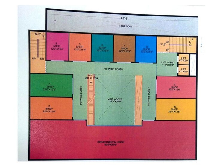 Floor Plan, ashok nagar Commercial Shop 460 Sq.Ft. In Ashok Nagar Ranchi 8688383