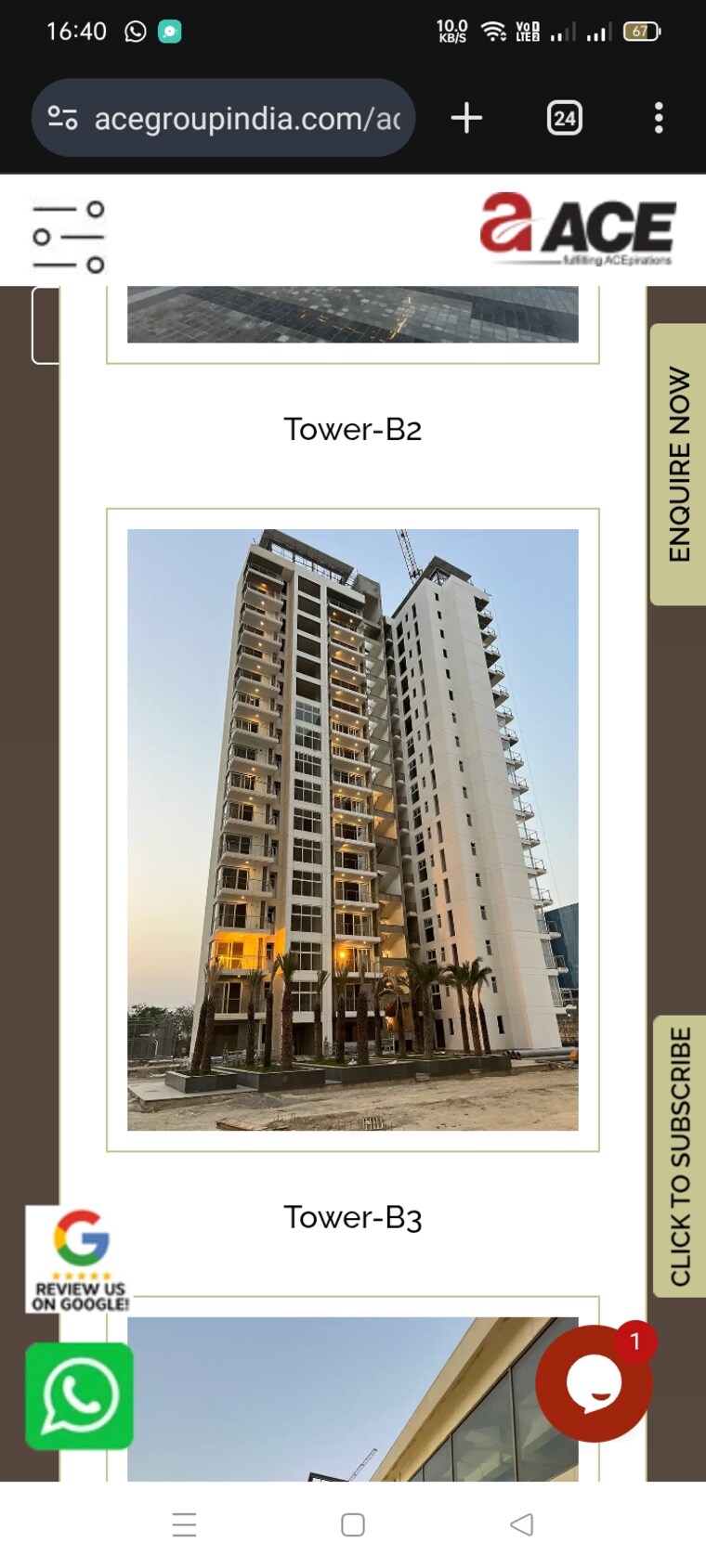 Exterior View, ace-starlit 3 Bedroom 1775 Sq.Ft. Apartment In Sector 152 Noida 8701975