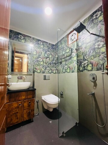 Attached Bathroom in 3 BHK Apartment at B2 Green Glade Apartments, Vasant Kunj – for Rent